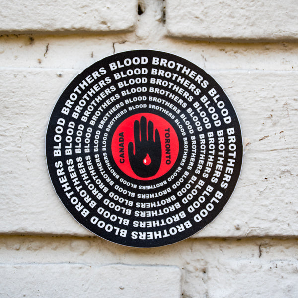 BLOOD BROTHERS - ACID TEST VINYL 3" Sticker