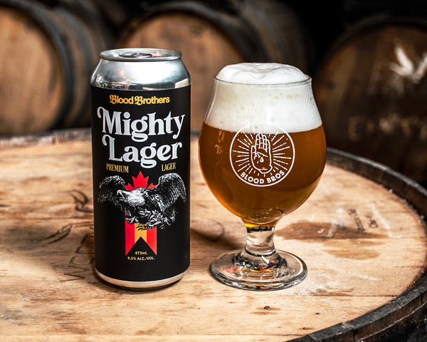 MIGHTY LAGER • 473 ML TALL CAN