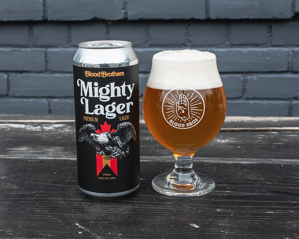 MIGHTY LAGER • 473 ML TALL CAN