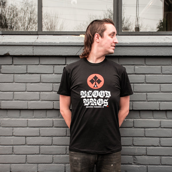 BLOOD BROTHERS IRON CLOVER LOGO - UNISEX TEE