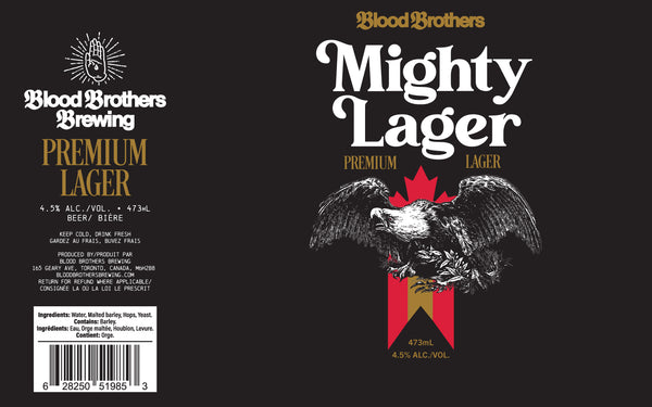 MIGHTY LAGER • 473 ML TALL CAN