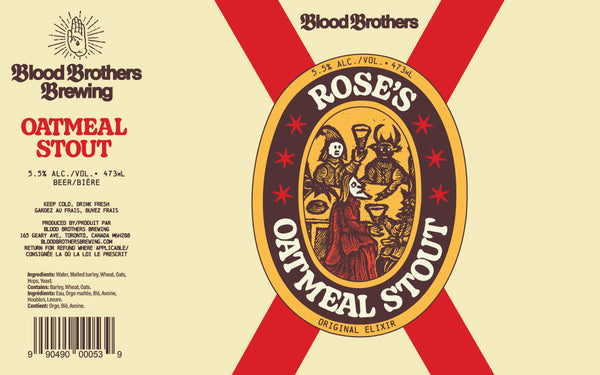 ROSE'S OATMEAL STOUT • 473ML TALL CAN