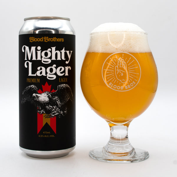 MIGHTY LAGER • 473 ML TALL CAN
