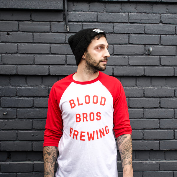 BLOOD BROTHERS RINGNECK  3/4 SLEEVE - UNISEX