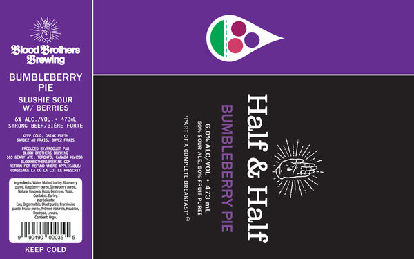 HALF & HALF - BUMBLEBERRY PIE • 473 ML TALL CAN