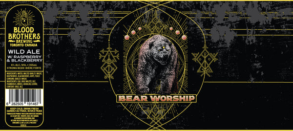 BEAR WORSHIP - RASPBERRY BLACKBERRY •  355 ML CAN