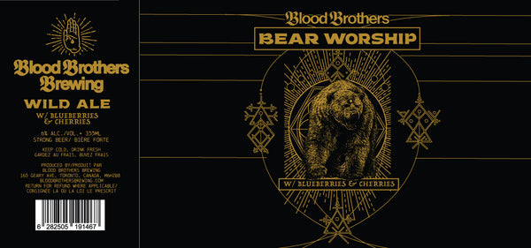 BEAR WORSHIP - BLUEBERRY CHERRY  •  355 ML CAN