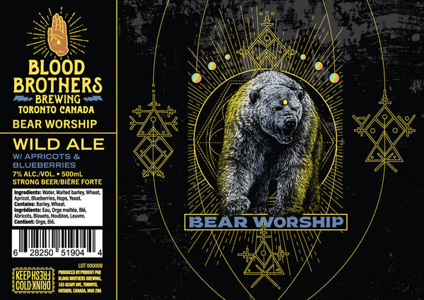 BEAR WORSHIP - APRICOT BLUEBERRY  • 500 ML BOTTLE