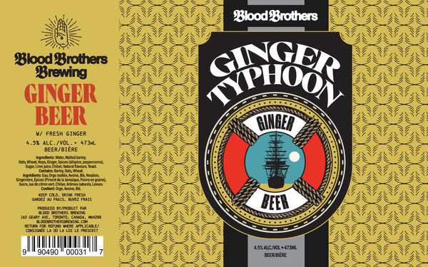 GINGER TYPHOON • 473 ML TALL CAN