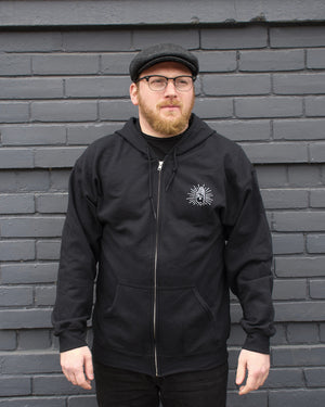 1 COLOUR ZIP UP HOODIE - UNISEX